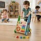 GINGER HOME Children's Wooden Walker with Activities, Xylophone and Sorter, 35.1x31.3x46 cm