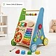 GINGER HOME Children's Wooden Walker with Activities, Xylophone and Sorter, 35.1x31.3x46 cm