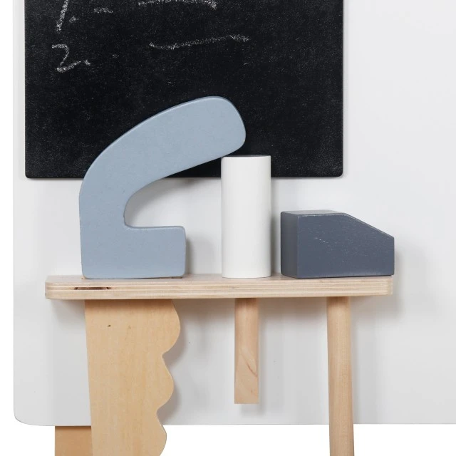 Children’s Wooden Workshop with Tools, GINGER HOME, Blue, 46x26x67cm