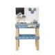 Children's Wooden Workshop with Tools, GINGER HOME, Blue, 46x26x67cm