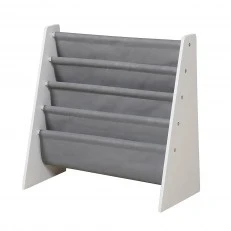 Children's Shelf for Books and Toys, Organizer, Section, Library for Children's Room - WHITE/GREY