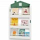 Детска Етажерка за Книги и Играчки GINGER HOME – Къщичка, 3 Рафта, Дърво, 60x12x106 см