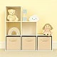 Детска Етажерка, Органайзер за Играчки, GINGER HOME с 6 Отделения и Текстилни Кутии, Бяла, Монтесори Мебел
