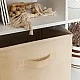 Детска Етажерка, Органайзер за Играчки, GINGER HOME с 6 Отделения и Текстилни Кутии, Бяла, Монтесори Мебел