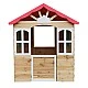 Children's wooden outdoor playhouse GINGER HOME - for yard and garden, 115×102×129 cm