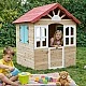 Children's wooden outdoor playhouse GINGER HOME - for yard and garden, 115×102×129 cm