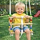 Children's Wooden Swing GINGER HOME with Belt and Sideboards – up to 70 kg, 30×30 cm