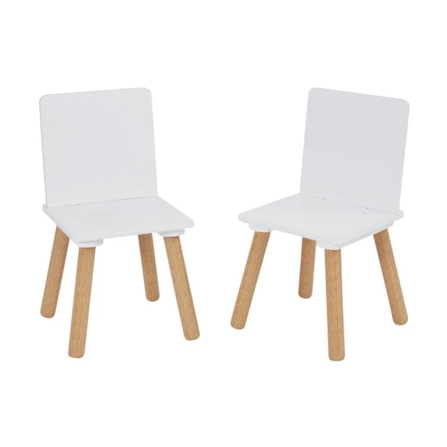 Children’s Table with 2 Chairs GINGER HOME Set of Wood TF6163
