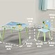 Детска Маса със Столчета GINGER HOME за Рисуване, Игра, Хранене, Дървена, Детска Стая SAFARI