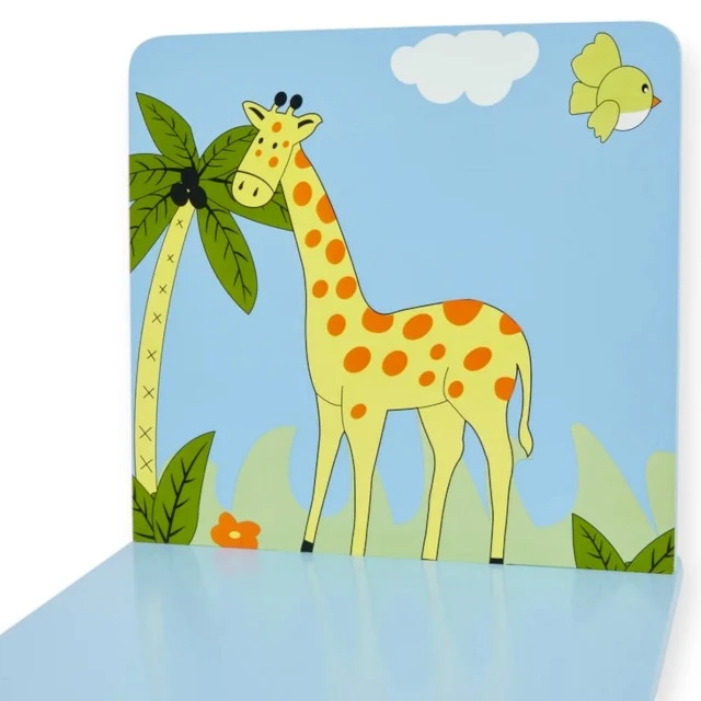 Детска Маса със Столчета GINGER HOME за Рисуване, Игра, Хранене, Дървена, Детска Стая SAFARI