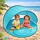 Детска Pop-Up Палатка за Игра GINGER HOME с UV Защита 50+ – Кръгла, Лека и Сгъваема, за Плаж и Градина, 150×150×90 см