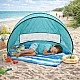 Детска Pop-Up Палатка за Игра GINGER HOME с UV Защита 50+ – Кръгла, Лека и Сгъваема, за Плаж и Градина, 150×150×90 см