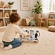 Детски Дървен Бизи Борд Кола GINGER HOME, Волан с Бутони и Звуци, 29.5x22x4 см, Монтесори Играчка
