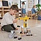 Children's Wooden Crane GINGER HOME, Set with Train, Truck and Ship, 28x20x45 cm