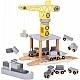 Children's Wooden Crane GINGER HOME, Set with Train, Truck and Ship, 28x20x45 cm