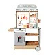 Children's Wooden Shop GINGER HOME 2 in 1, Kitchen, Stand, Shelves, Blackboard and Accessories, 60/73x29.5x105 cm