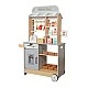 Children's Wooden Shop GINGER HOME 2 in 1, Kitchen, Stand, Shelves, Blackboard and Accessories, 60/73x29.5x105 cm