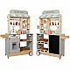 Children's Wooden Shop GINGER HOME 2 in 1, Kitchen, Stand, Shelves, Blackboard and Accessories, 60/73x29.5x105 cm