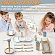 Children's Wooden Dining Set 33 Pieces GINGER HOME – Role Play Set with Plates, Cups, Cutlery and Stands