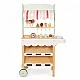 Children's Wooden Ice Cream Stand GINGER HOME, Shop on Wheels, MDF, 44/57x28x95.5 cm, Montessori Game