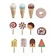 Children's Wooden Ice Cream Stand GINGER HOME, Shop on Wheels, MDF, 44/57x28x95.5 cm, Montessori Game