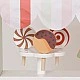 Children's Wooden Ice Cream Stand GINGER HOME, Shop on Wheels, MDF, 44/57x28x95.5 cm, Montessori Game