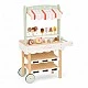 Children's Wooden Ice Cream Stand GINGER HOME, Shop on Wheels, MDF, 44/57x28x95.5 cm, Montessori Game
