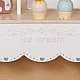 Children's Wooden Ice Cream Stand GINGER HOME, Shop on Wheels, MDF, 44/57x28x95.5 cm, Montessori Game
