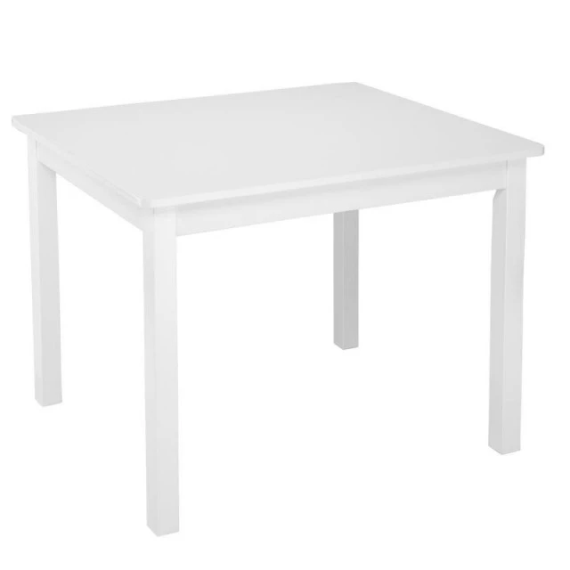 Children's Table Set with 4 Chairs GINGER HOME, Wood, White, 66x56x48 cm