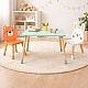 Children's Wooden Table with 2 Chairs GINGER HOME – Bear and Bunny, Play and Learning Set