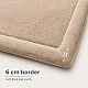 Children's Memory Rug GINGER HOME LOLLA, 150x200 cm, 3.5 cm Thickness, Velvety Soft Waterproof Top Layer, Memory Foam, Anti-Slip Base, Beige