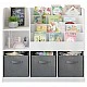 Children's Organizer GINGER HOME, Bookshelf with Shelves for Toys and Books, 3 Textile Boxes, Wooden, White, 92x30x80 cm, Montessori