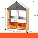 Children’s Cabinet GINGER HOME, Shelf for Toys and Books with Black Writing Board, House, Wood