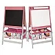Children's Easel for Drawing GINGER HOME 3 in 1 - Black Board, White Board, Paper Roll, SUPER GIRL