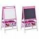 Children's Easel for Drawing GINGER HOME 3 in 1 - Black Board, White Board, Paper Roll, SUPER GIRL