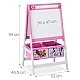 Children's Easel for Drawing GINGER HOME 3 in 1 - Black Board, White Board, Paper Roll, SUPER GIRL