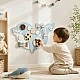 Children's Wooden Activity Board GINGER HOME, Dolphin for Wall, Montessori Busyboard, 59.6x39.5 cm