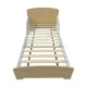 Children's Wooden Bed with Protection and Mattress Frame 140/70 cm – GINGER HOME