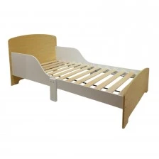 Children’s Wooden Bed with Protection and Mattress Frame 140/70 cm – GINGER HOME