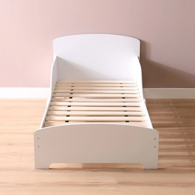 Children’s Wooden Bed with Protection and Mattress Frame 140/70 cm – GINGER HOME