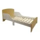 Children's Wooden Bed with Protection and Mattress Frame 140/70 cm – GINGER HOME