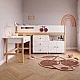 Детско Комбинирано Легло GINGER HOME CHERRY с Бюро, Скрин, Шкаф и Подматрачна Рамка, 90x200 см