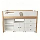 Children's Combined Bed GINGER HOME DINO with Shelves, Wardrobe, Chest of Drawers and Mattress Frame, 90x200 cm