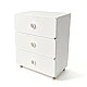 Children's Combined Bed GINGER HOME DINO with Shelves, Wardrobe, Chest of Drawers and Mattress Frame, 90x200 cm