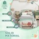 Детско Легло GINGER HOME, Защита от Падане, Дървено, Подматрачна Рамка 70х140 см, FOREST