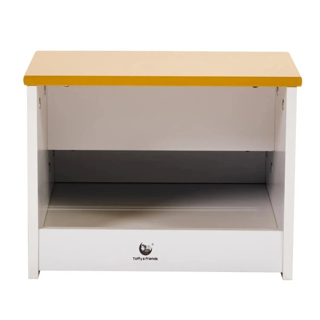 Children’s Chair-Stepladder, made of Wood, with 2 Steps, Storage Space, Carrying Handle - MONSTER