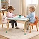 Children's Wooden Table with 2 Chairs GINGER HOME – Bear and Bunny, Play and Learning Set
