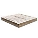 Голям Детски Пясъчник с Пейки и Сгъваем Капак GINGER HOME 157x157x21см, Дървен