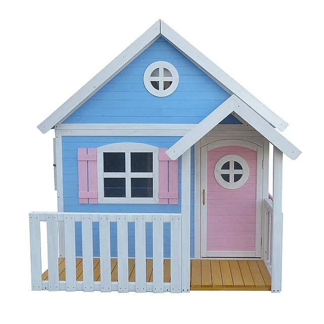 Large Wooden Children's House with Veranda GINGER HOME, 194x229x210 cm, for Outdoor Games and Entertainment