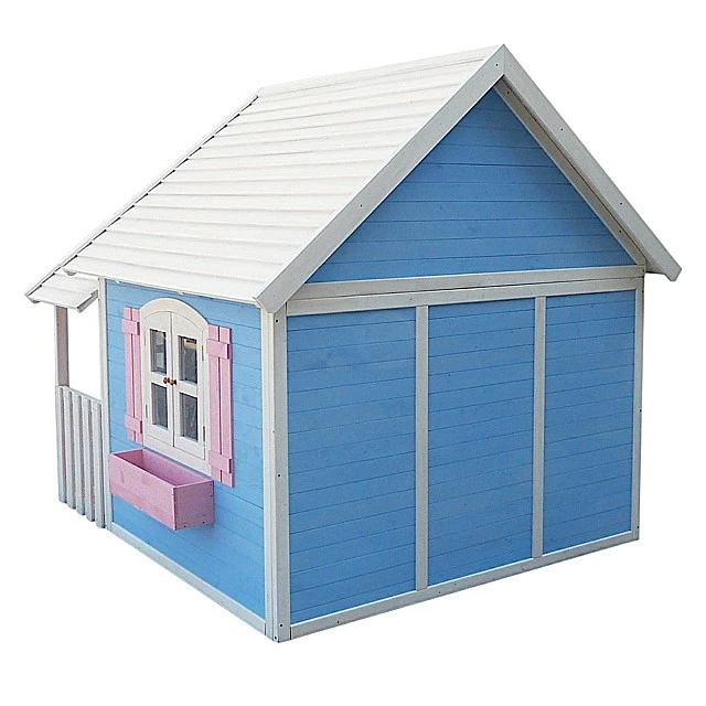 Large Wooden Children's House with Veranda GINGER HOME, 194x229x210 cm, for Outdoor Games and Entertainment